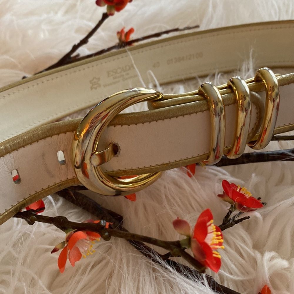 Vintage 💞ESCADA💞leather belt - Picture 3 of 12
